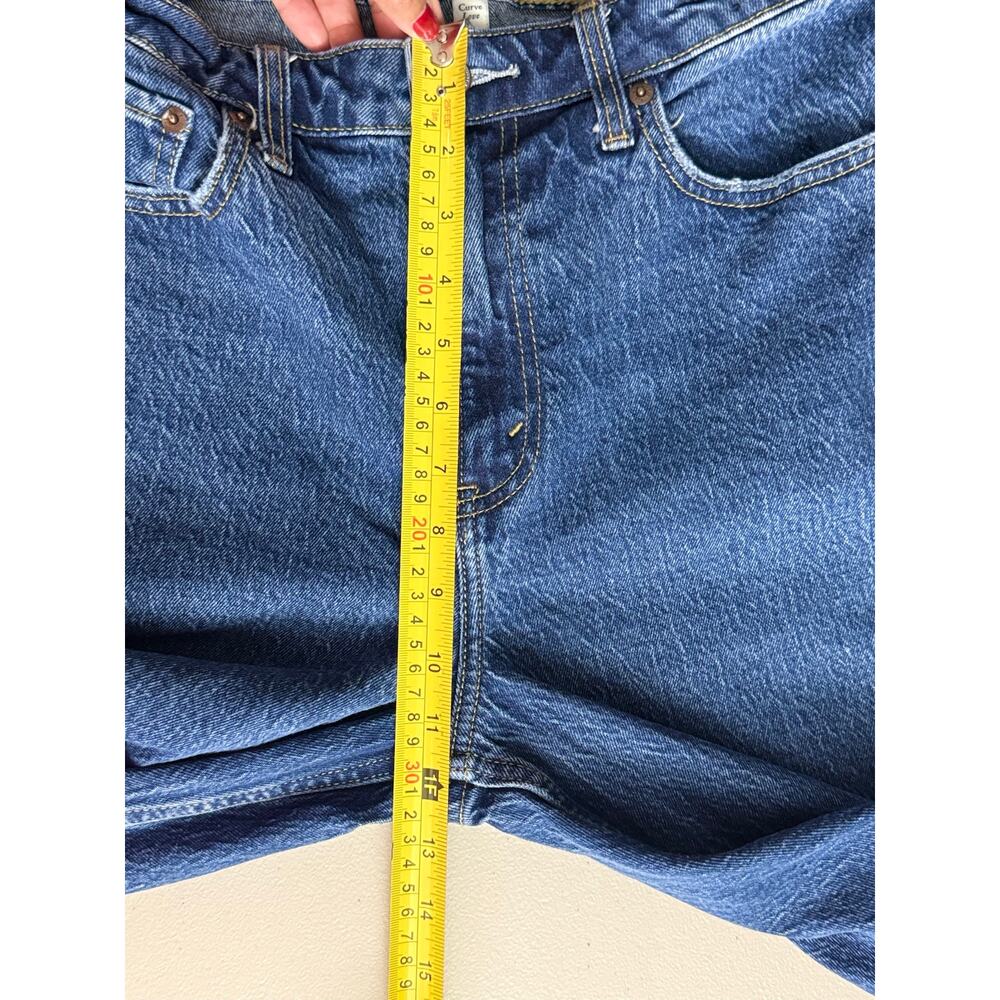 Abercrombie & Fitch The Vintage Straight High Rise Blue Jeans 29/8L Curve Love - Picture 10 of 11